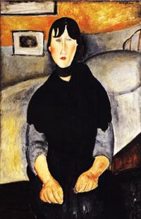 Amedeo Modigliani Young Woman of the People Sweden oil painting art